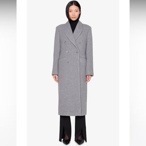 Anine Bing Grey Wool Olly Coat